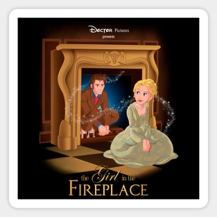 The Girl In The Fireplace Magnet